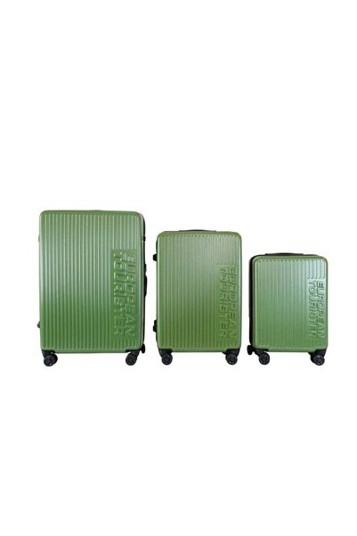 european tourister Geneva Hard Shell Luggage Set 3 Pieces (20, 24, 28 inch) -...