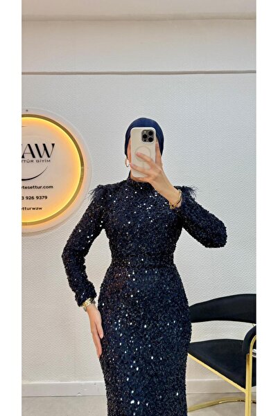 waw tesettür Elmas Pul Payet Abiye