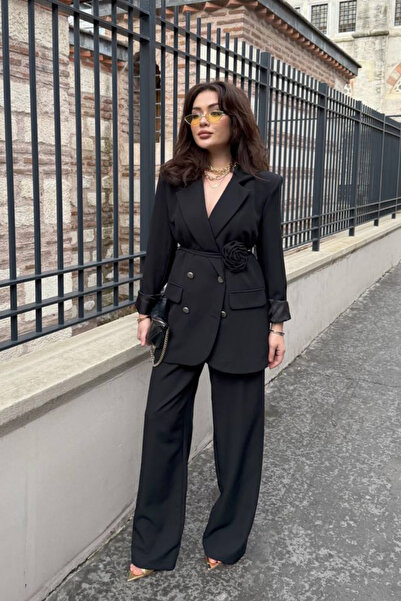 Potenza Blazer din două piese pentru damă, jachetă, pantaloni, accesoriu și d...