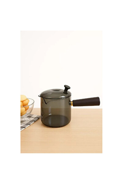 İN3DEX إبريق قهوة زجاجي مقاوم للحرارة سعة 550 مل يمكن استخدامه مباشرة على النار