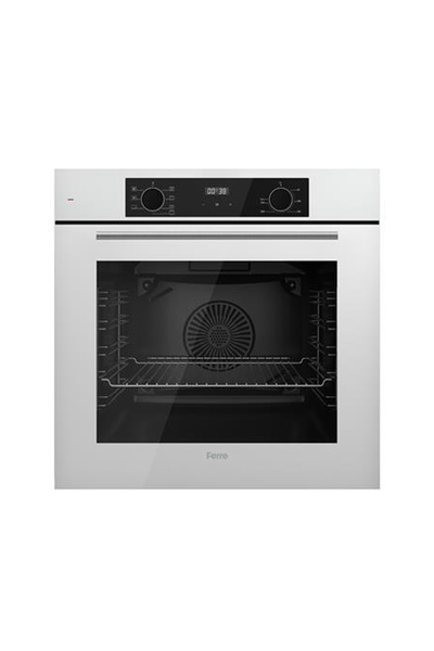 Ferre QBL63CB Flowart Serisi Beyaz Ankastre Fırın (0+7 Fonksiyon)