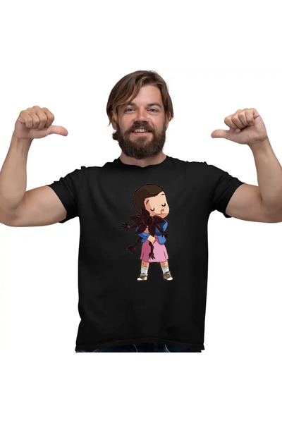 OEM Men's T-Shirt Stranger Things Eleven Demogorgon Chibi