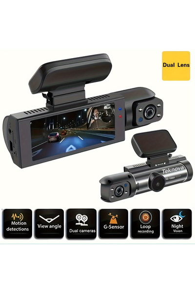 Teknova Camera auto de bord Teknova, 3 obiective, vedere pe timp de noapte 3....