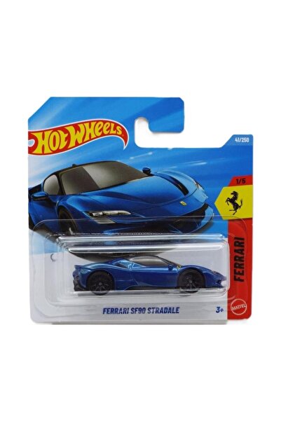 HOT WHEELS Tekli Arabalar Ferrari ( Mavi ) SF90 Stradale JJJ12