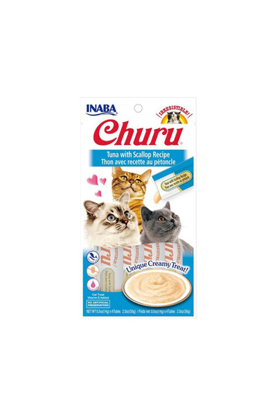 Inaba تونة تشورو مع الإسكالوب، 4 × 14 غرام، عبوة من 6 قطع