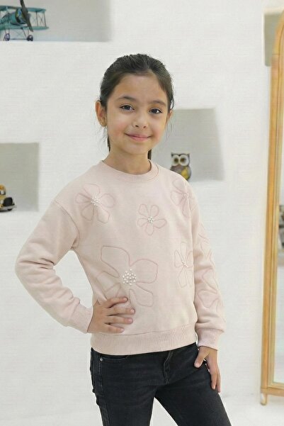 Mutlu Kids سترة بناتية مطرزة ومرصعة بالأحجار
