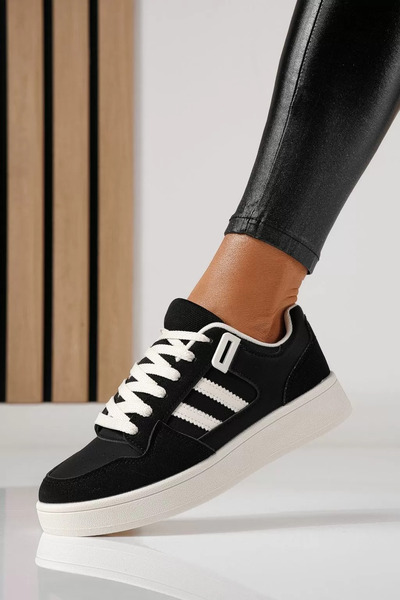 Zaira Adidasi dama negri din piele ecologica Iris #24192 - 36