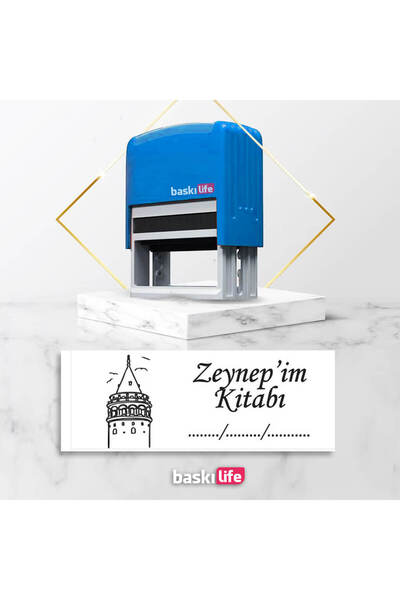 Baskı Life Pro Otomatik Kaşe Kitap Mührü Kitap Kaşesi 548