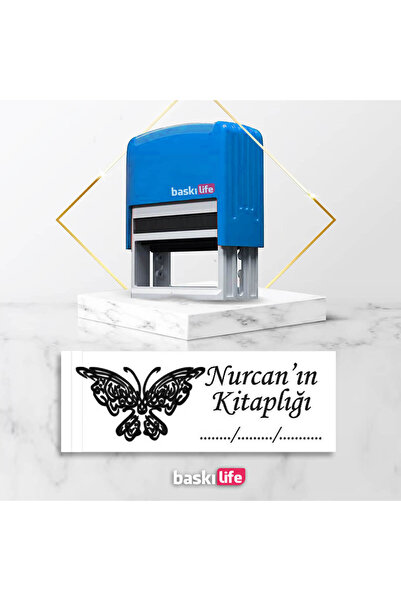 Baskı Life Pro Otomatik Kaşe Kitap Mührü Kitap Kaşesi 554