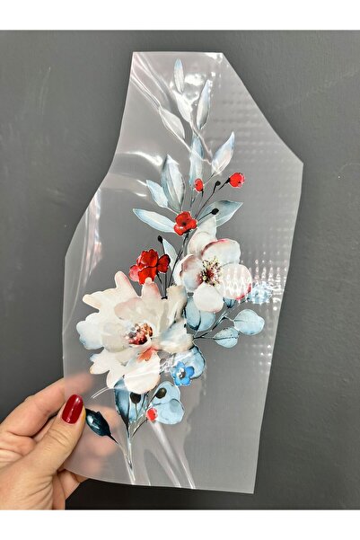 Gönülden Tasarım Трансферна емблема с орхидея за нагласяне с ютия 29x14 cm