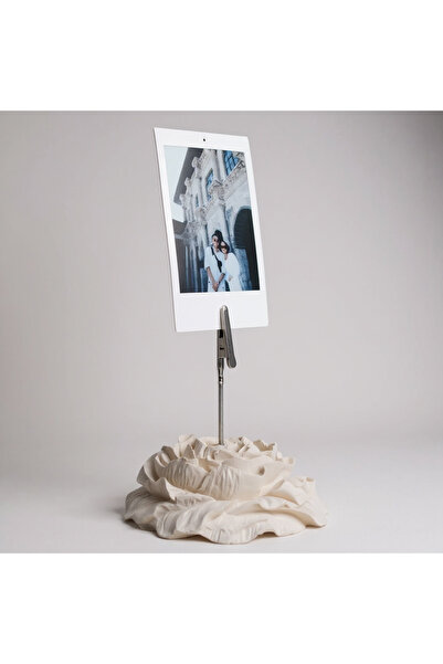 Roses Metal Not Tutucu Şakayık Çiçek Dekoratif Notluk