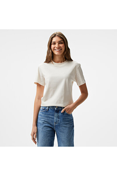 Calvin Klein Kadın Pembe T-Shirt