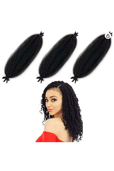 Mane Attraction 3-Piece Marley Twist Braiding Hair,16 Inch Pre-Separated Spri...