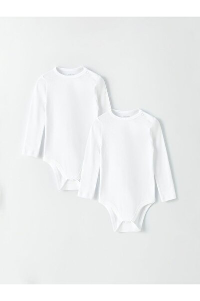 LC Waikiki بدلة أطفال من LCW بياقة دائرية للبنات الصغيرات مع أزرار كبس، طقم م...