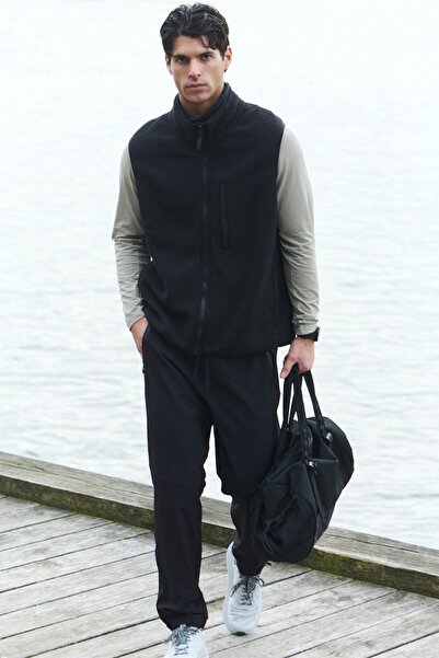 H&M Pelüş Spor Yeleği Regular Fit