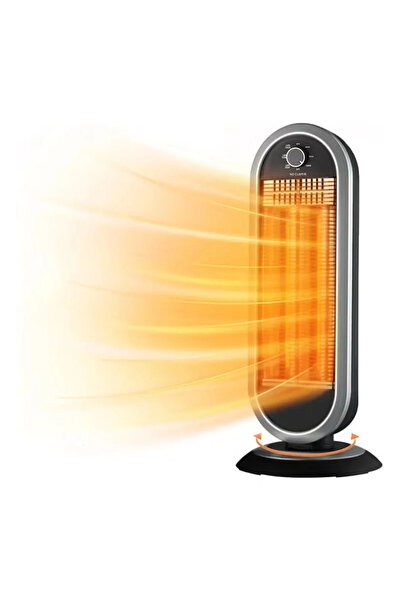 Primo Plus DENX DX2638 Portable Electric Heater, 900W, Safe and Adjustable Heat