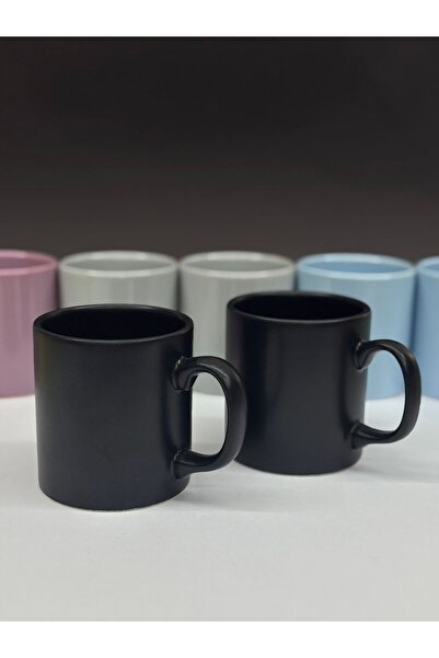 KirLiNova 7 Colored Ceramic Mugs – Set for 2 People