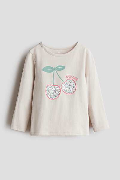 H&M Baskılı Jarse Üst