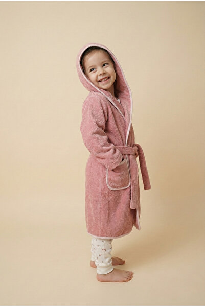 Motif Mağaza *İHRAÇ FAZLASI* Çocuk Bornozu Kapüşonlu Cepli Premium MicroCotto...