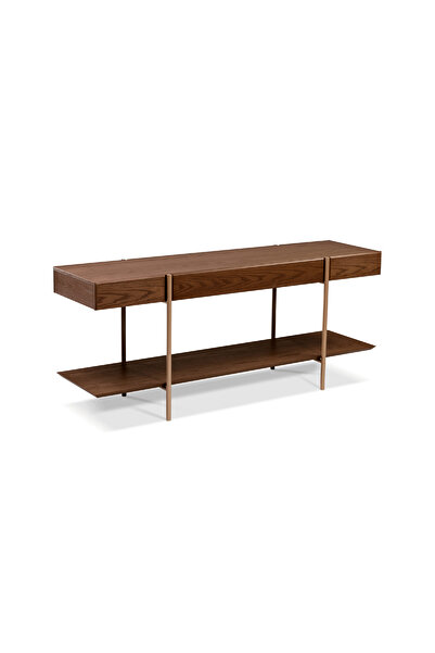 homez da vinci console, walnut 150*50*75 cm