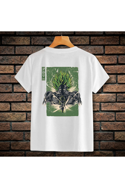 CXO Craft Tricou Barbati cu Broderie si Imprimeu, Broly, Bumbac