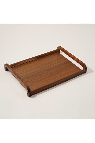 Dallaty صينية من خشب الأكاسيا، 42 × 30 × 5.5 سم، بيج