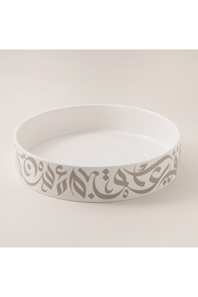 LA MESA وعاء تقديم من البورسلين، 23.5 × 5 سم، رمادي