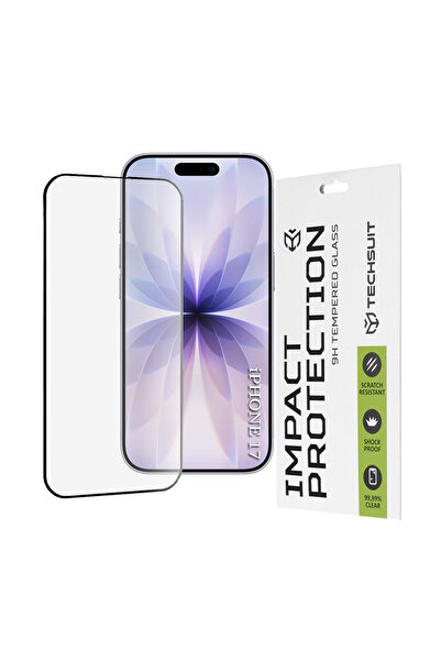 Techsuit iPhone 17 111D Full Glue Full Cover Glass Film, black