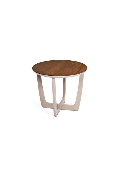 homez glen side table, walnut 60*60*50 cm