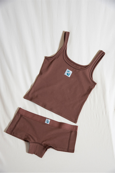ISLENA Comfy Set - Espresso Wood (Athlete+Boxer Set)