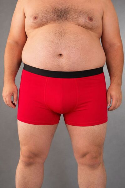 baskideyinceakla Large Size Oversized Men's Boxer Soft Cotton Non-Squeezing E...