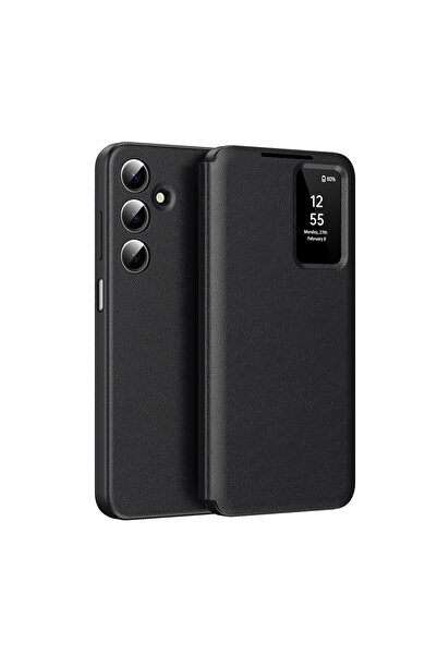 Techsuit Samsung Galaxy A17 5G SmartView Series book cover, black