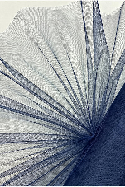 ZEYMERADE قماش التول الإيراني اليوناني باللون الأزرق الداكن، زينة لحفلات الزف...