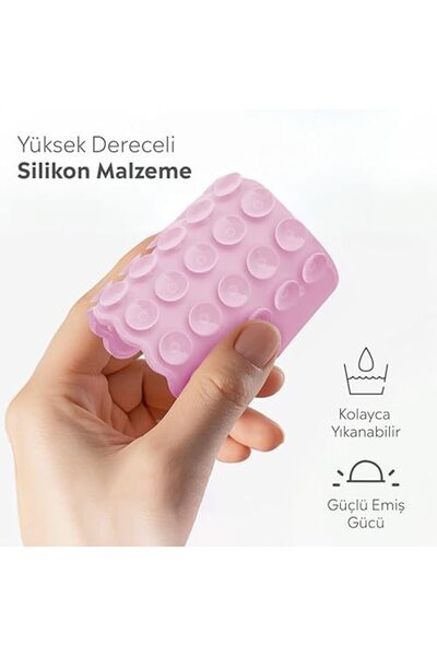 Yıldızan Telefon Arkasına Yapışan Silikon Vantuzlu Telefon Kılıfı Tutucu Araç...