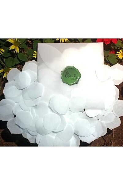 Armada 500 de foi, 10 plicuri, confetti de mireasă cu petale de trandafir de ...