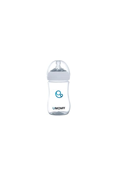 Umomy Newborn Baby Bottle | Wide Neck 260ml | Slow Flow Silicone Teat | BPA-Free