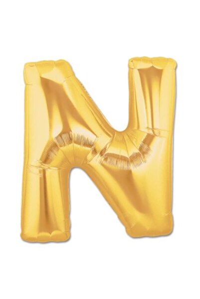 Kanonik Education N Letter Foil Balloon Gold Color 40 Inch