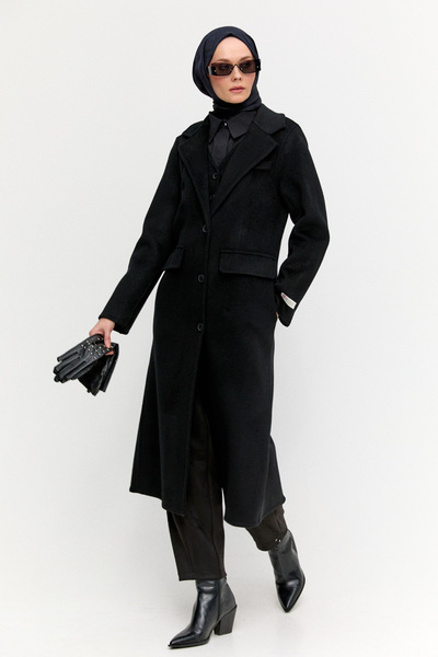 Setrms Yelekli Yün Premium Kaban