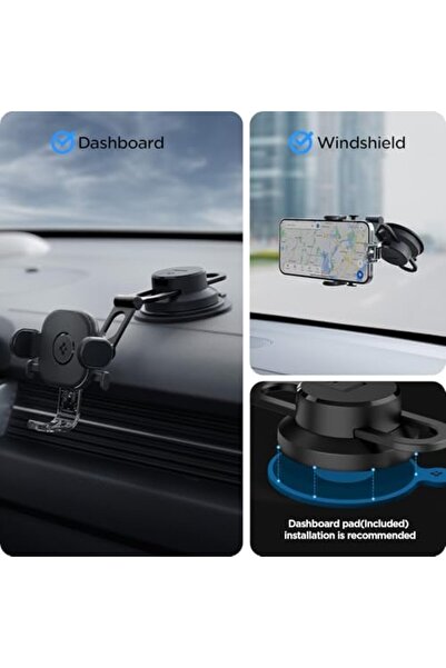Yıldızan Dashboard Araç içi Telefon Tutucu (Tüm Cihazlarla Uyumlu Araç Tutaca...