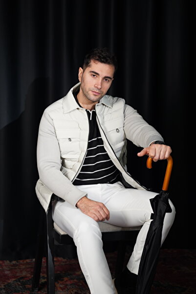 MODEFENDİ Knitwear Sleeves Waterproof and Windproof Thermal Coat