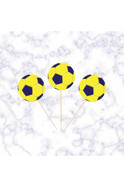 partyy bag Fenerbahçe Temalı 20 Adet Cupcake Sunum Kürdanı