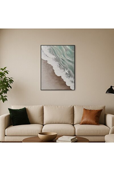 homez wall art framed sea canvas 90*120cm