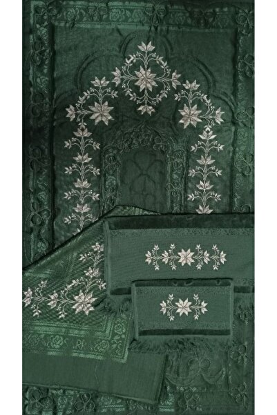 SARRA HOME Çeyizlik El İşlemesi Kanaviçe Seccade ve Havlu Seti Bohça Seti - Z...