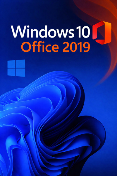 MICROSOFT Windows 10 Pro Retail + Office 2019 Pro Plus Paket | 2025/2026 | An...