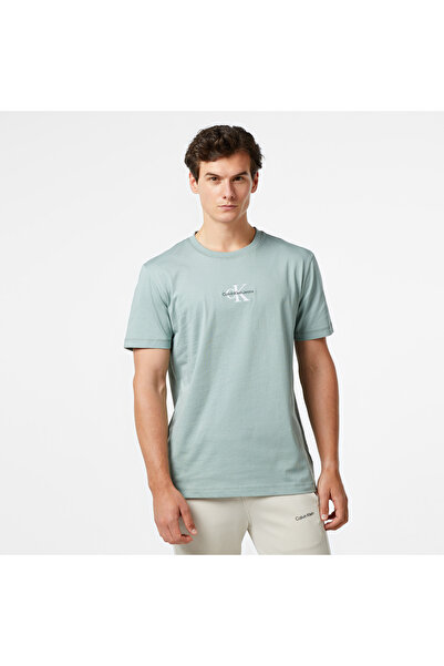 Calvin Klein Jeans Erkek Gri T-Shirt