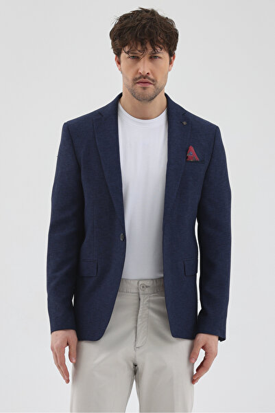 Frappoli Sepica Чоловічий відкритий темно-синій полівіскозний однотонний комі...