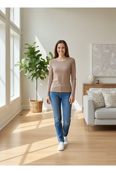 BUSEM Zero Neck Basic Long Sleeve T-Shirt