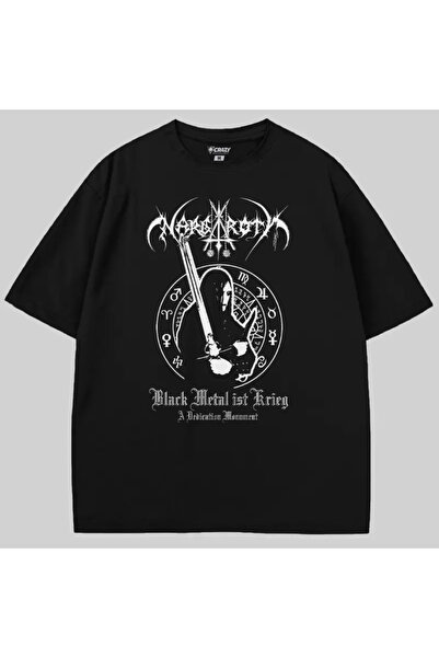 Crazy Nargaroth Black Metal Is Krieg Оверсайз тениска