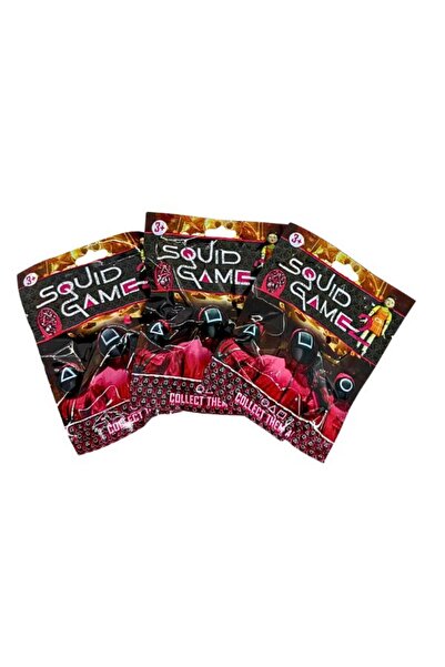 OEM Set 3 Plicuri Squid Game – Figurină Surpriză 6 cm + Cartonaș Colecție