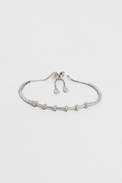 So CHIC... Su Yolu 18 Ayar Beyaz Altın Kaplama Ayarlanabilir Beş Bölmeli Char...